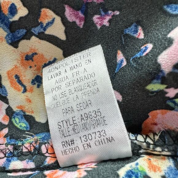 Umgee Dark Floral Boho Kimono Cardigan Size M/L Open Front Crochet Trim Festival - Picture 8 of 8